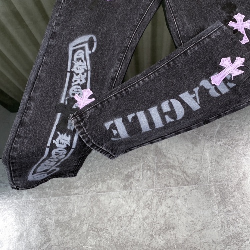 Replica Chrome Hearts Jeans For Unisex #1243523 $76.00 USD for Wholesale