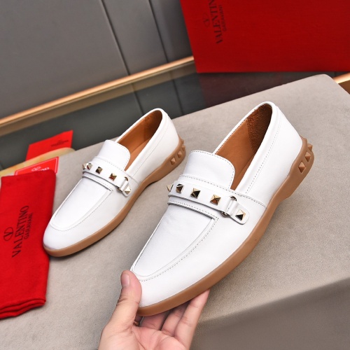 Replica Valentino Leather Shoes For Men #1243736, $100.00 USD, [ITEM#1243736], Replica Valentino Leather Shoes outlet from China