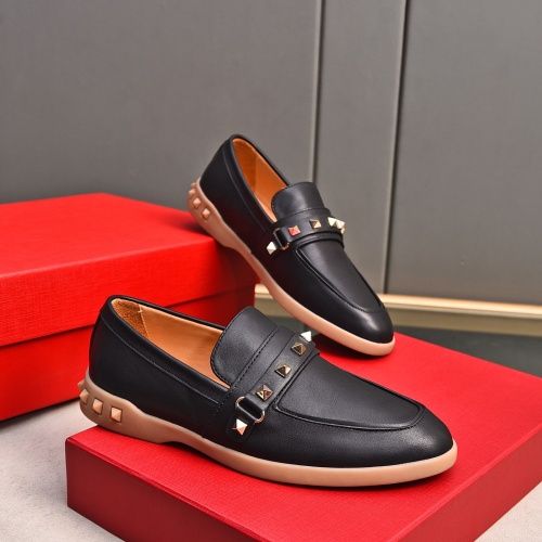 Replica Valentino Leather Shoes For Men #1243740 $100.00 USD for Wholesale