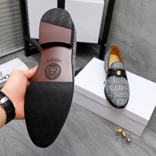 Replica Versace Leather Shoes For Men #1243906 $82.00 USD for Wholesale