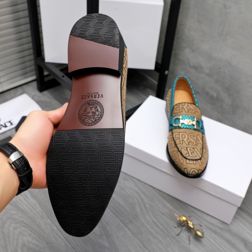 Replica Versace Leather Shoes For Men #1243911 $85.00 USD for Wholesale