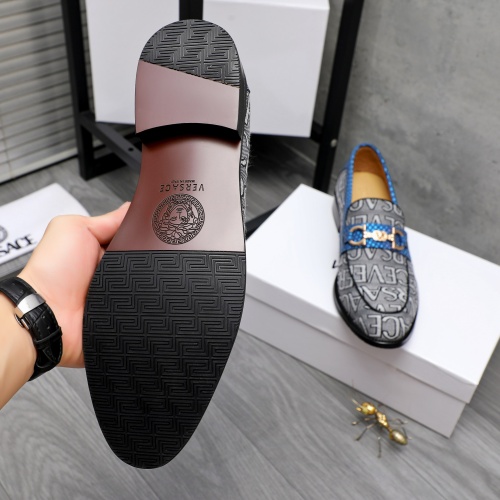 Replica Versace Leather Shoes For Men #1243912 $85.00 USD for Wholesale