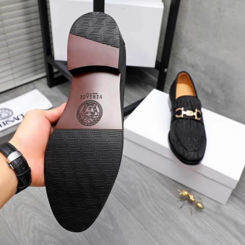 Replica Versace Leather Shoes For Men #1243916 $85.00 USD for Wholesale