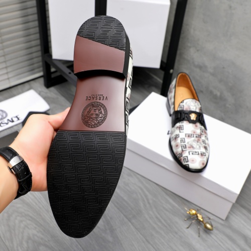 Replica Versace Leather Shoes For Men #1243917 $82.00 USD for Wholesale