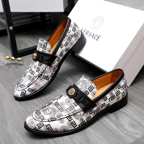 Replica Versace Leather Shoes For Men #1243918, $82.00 USD, [ITEM#1243918], Replica Versace Leather Shoes outlet from China