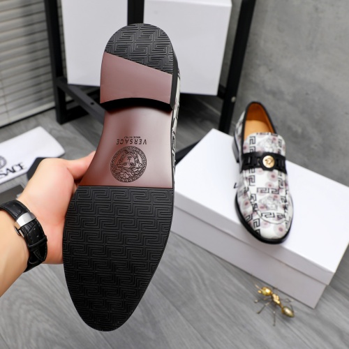 Replica Versace Leather Shoes For Men #1243918 $82.00 USD for Wholesale