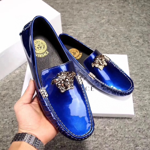 Replica Versace Leather Shoes For Men #1243920, $68.00 USD, [ITEM#1243920], Replica Versace Leather Shoes outlet from China