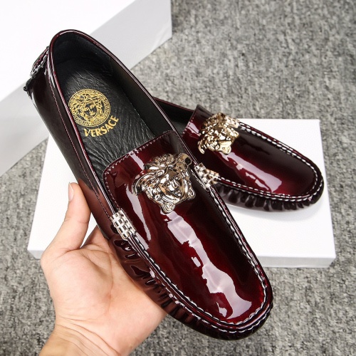 Replica Versace Leather Shoes For Men #1243921, $68.00 USD, [ITEM#1243921], Replica Versace Leather Shoes outlet from China