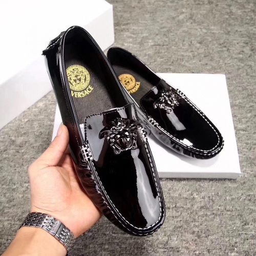 Replica Versace Leather Shoes For Men #1243922, $68.00 USD, [ITEM#1243922], Replica Versace Leather Shoes outlet from China