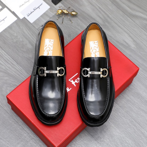 Replica Salvatore Ferragamo Leather Shoes For Men #1243973, $88.00 USD, [ITEM#1243973], Replica Salvatore Ferragamo Leather Shoes outlet from China