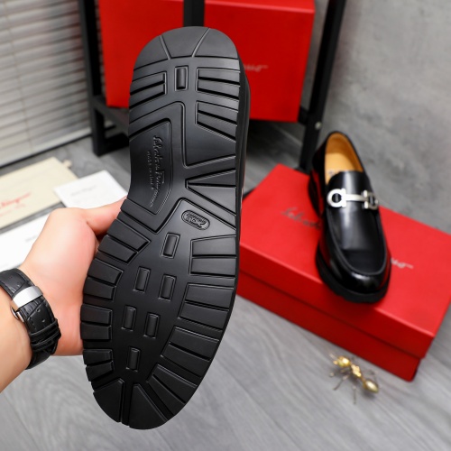 Replica Salvatore Ferragamo Leather Shoes For Men #1243973 $88.00 USD for Wholesale