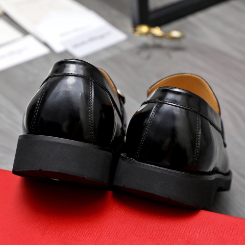 Replica Salvatore Ferragamo Leather Shoes For Men #1243973 $88.00 USD for Wholesale