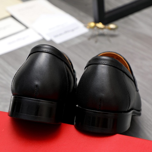 Replica Salvatore Ferragamo Leather Shoes For Men #1243975 $82.00 USD for Wholesale