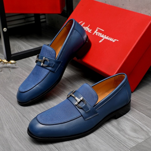 Replica Salvatore Ferragamo Leather Shoes For Men #1243979, $82.00 USD, [ITEM#1243979], Replica Salvatore Ferragamo Leather Shoes outlet from China