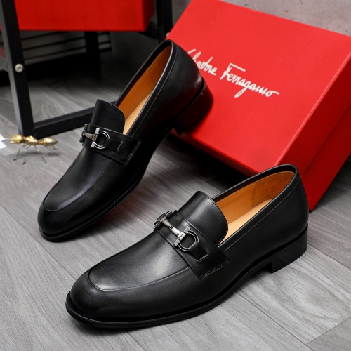 Replica Salvatore Ferragamo Leather Shoes For Men #1243982, $82.00 USD, [ITEM#1243982], Replica Salvatore Ferragamo Leather Shoes outlet from China