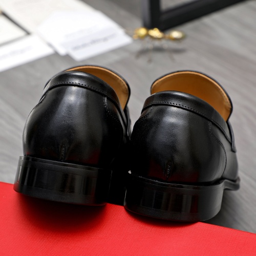 Replica Salvatore Ferragamo Leather Shoes For Men #1243984 $82.00 USD for Wholesale