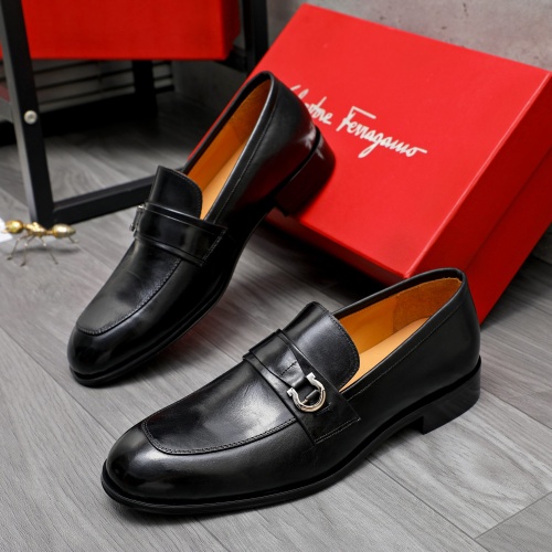 Replica Salvatore Ferragamo Leather Shoes For Men #1243987, $82.00 USD, [ITEM#1243987], Replica Salvatore Ferragamo Leather Shoes outlet from China