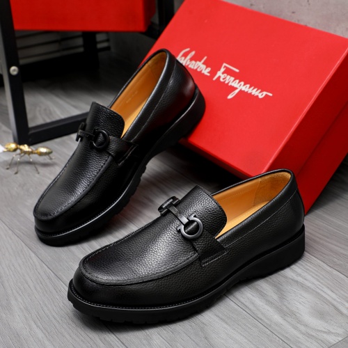 Replica Salvatore Ferragamo Leather Shoes For Men #1243988, $88.00 USD, [ITEM#1243988], Replica Salvatore Ferragamo Leather Shoes outlet from China