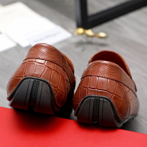 Replica Salvatore Ferragamo Leather Shoes For Men #1243991 $68.00 USD for Wholesale