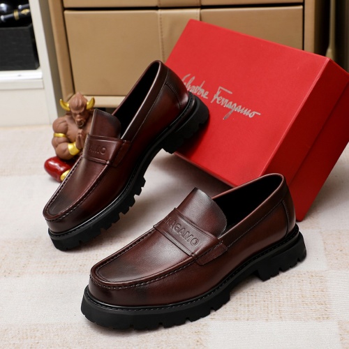 Replica Salvatore Ferragamo Leather Shoes For Men #1243993, $85.00 USD, [ITEM#1243993], Replica Salvatore Ferragamo Leather Shoes outlet from China