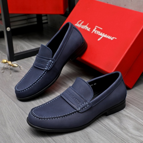 Replica Salvatore Ferragamo Leather Shoes For Men #1243998, $82.00 USD, [ITEM#1243998], Replica Salvatore Ferragamo Leather Shoes outlet from China