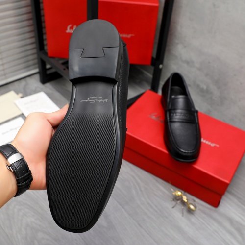 Replica Salvatore Ferragamo Leather Shoes For Men #1244000 $82.00 USD for Wholesale