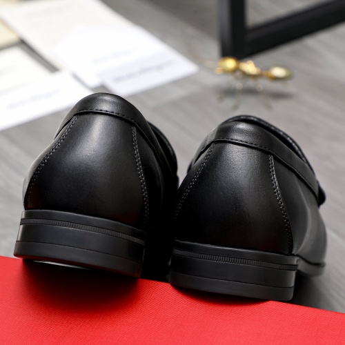 Replica Salvatore Ferragamo Leather Shoes For Men #1244001 $82.00 USD for Wholesale