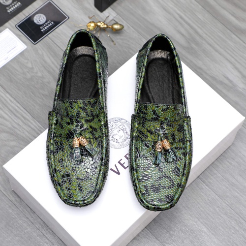 Replica Versace Leather Shoes For Men #1244078, $68.00 USD, [ITEM#1244078], Replica Versace Leather Shoes outlet from China