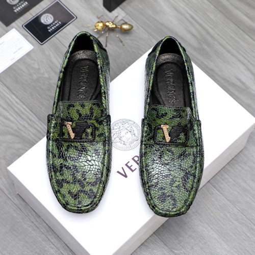 Replica Versace Leather Shoes For Men #1244079, $68.00 USD, [ITEM#1244079], Replica Versace Leather Shoes outlet from China