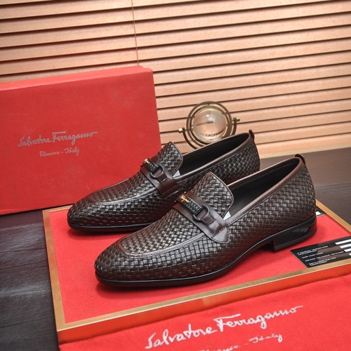 Replica Salvatore Ferragamo Leather Shoes For Men #1244486, $102.00 USD, [ITEM#1244486], Replica Salvatore Ferragamo Leather Shoes outlet from China