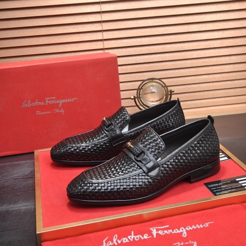 Replica Salvatore Ferragamo Leather Shoes For Men #1244487, $102.00 USD, [ITEM#1244487], Replica Salvatore Ferragamo Leather Shoes outlet from China