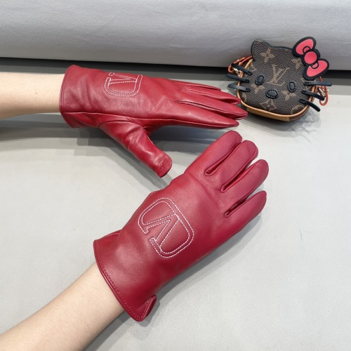 Replica Valentino Gloves For Women #1244584 $45.00 USD for Wholesale