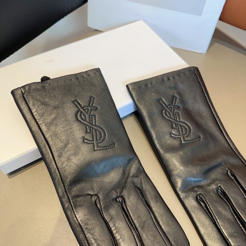 Replica Yves Saint Laurent Gloves For Women #1244626 $40.00 USD for Wholesale