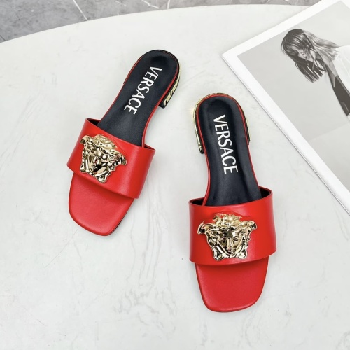 Replica Versace Slippers For Women #1245157 $80.00 USD for Wholesale