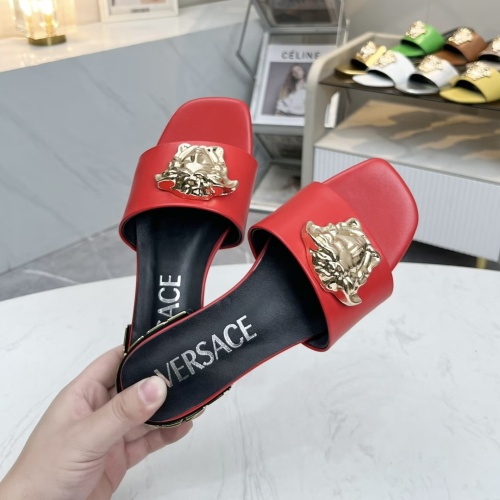 Replica Versace Slippers For Women #1245157 $80.00 USD for Wholesale