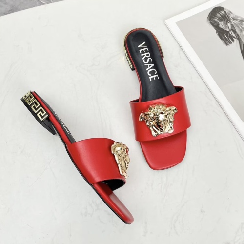 Replica Versace Slippers For Women #1245157 $80.00 USD for Wholesale