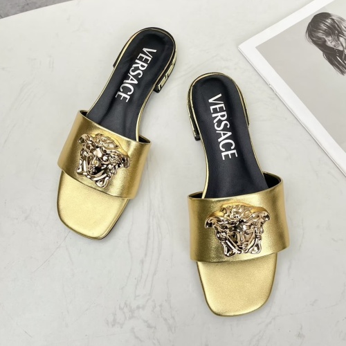 Replica Versace Slippers For Women #1245169 $80.00 USD for Wholesale