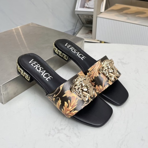 Replica Versace Slippers For Women #1245176 $80.00 USD for Wholesale