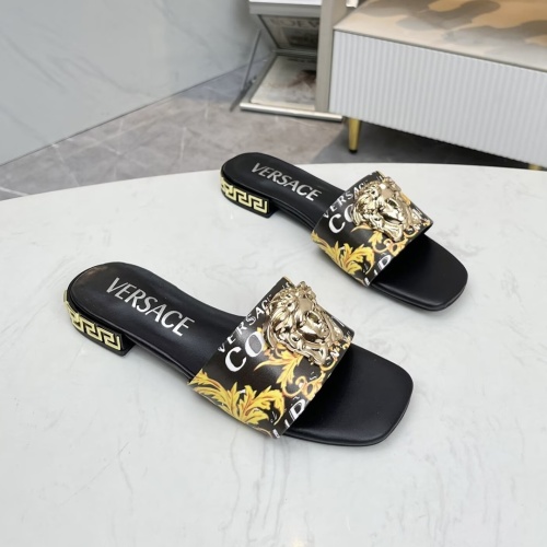 Replica Versace Slippers For Women #1245180 $80.00 USD for Wholesale