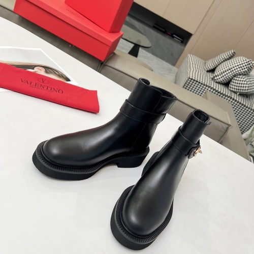 Replica Valentino Boots For Women #1245183 $105.00 USD for Wholesale