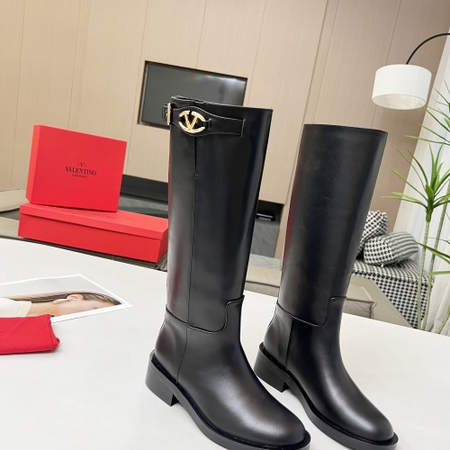 Replica Valentino Boots For Women #1245185 $145.00 USD for Wholesale