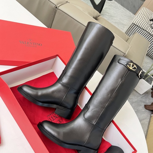 Replica Valentino Boots For Women #1245185 $145.00 USD for Wholesale