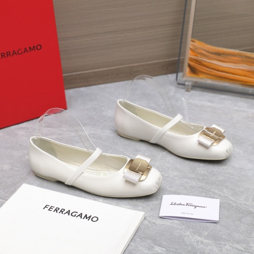 Replica Salvatore Ferragamo Flat Shoes For Women #1245288 $108.00 USD for Wholesale