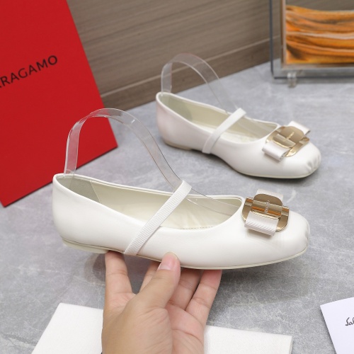 Replica Salvatore Ferragamo Flat Shoes For Women #1245288 $108.00 USD for Wholesale