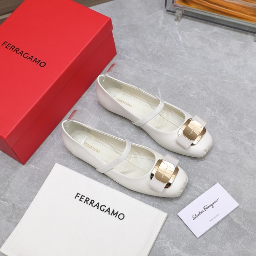 Replica Salvatore Ferragamo Flat Shoes For Women #1245288 $108.00 USD for Wholesale