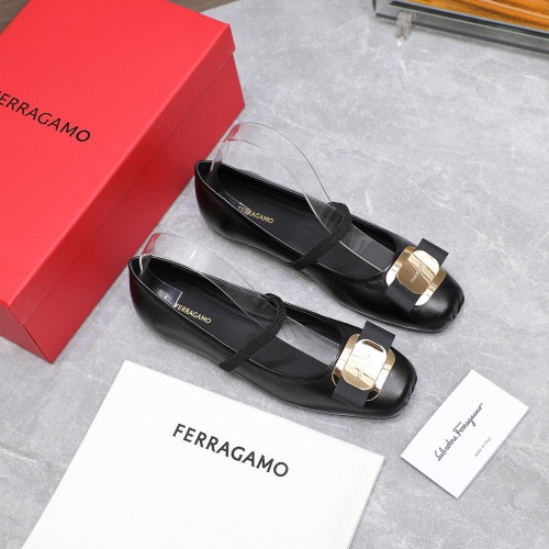 Replica Salvatore Ferragamo Flat Shoes For Women #1245290 $108.00 USD for Wholesale