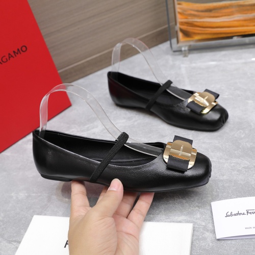 Replica Salvatore Ferragamo Flat Shoes For Women #1245290 $108.00 USD for Wholesale