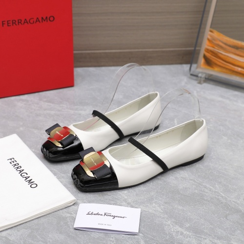 Replica Salvatore Ferragamo Flat Shoes For Women #1245291, $108.00 USD, [ITEM#1245291], Replica Salvatore Ferragamo Flat Shoes outlet from China