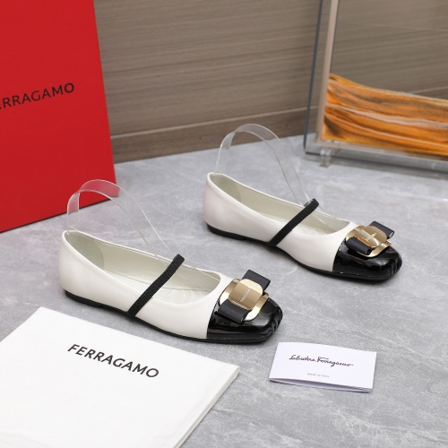 Replica Salvatore Ferragamo Flat Shoes For Women #1245291 $108.00 USD for Wholesale