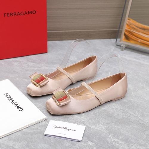 Replica Salvatore Ferragamo Flat Shoes For Women #1245292, $108.00 USD, [ITEM#1245292], Replica Salvatore Ferragamo Flat Shoes outlet from China